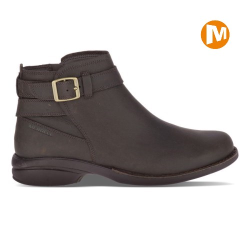 Merrell Andover Bluff Waterproof Winterstiefel Damen Schokolade [DE-JCEWI]